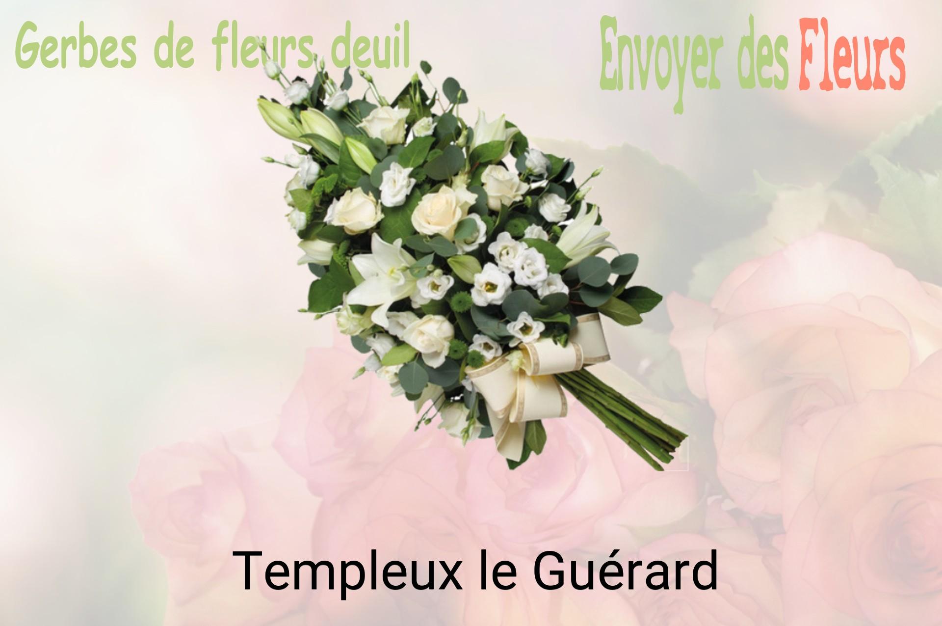 Gerbe de fleurs de deuil livrée à Templeux-le-Guérard